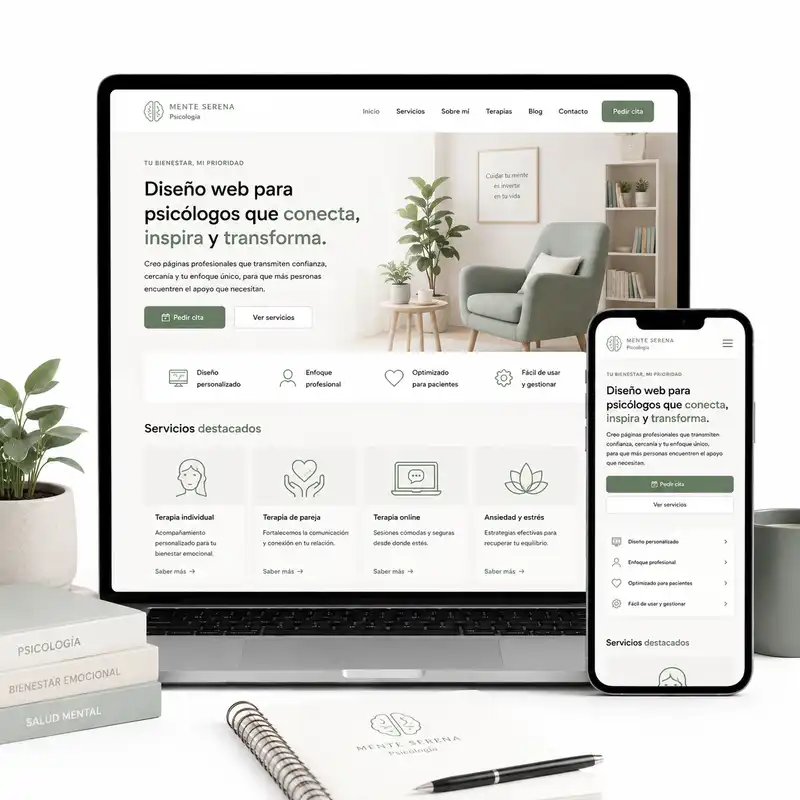 Diseño web para psicólogos
