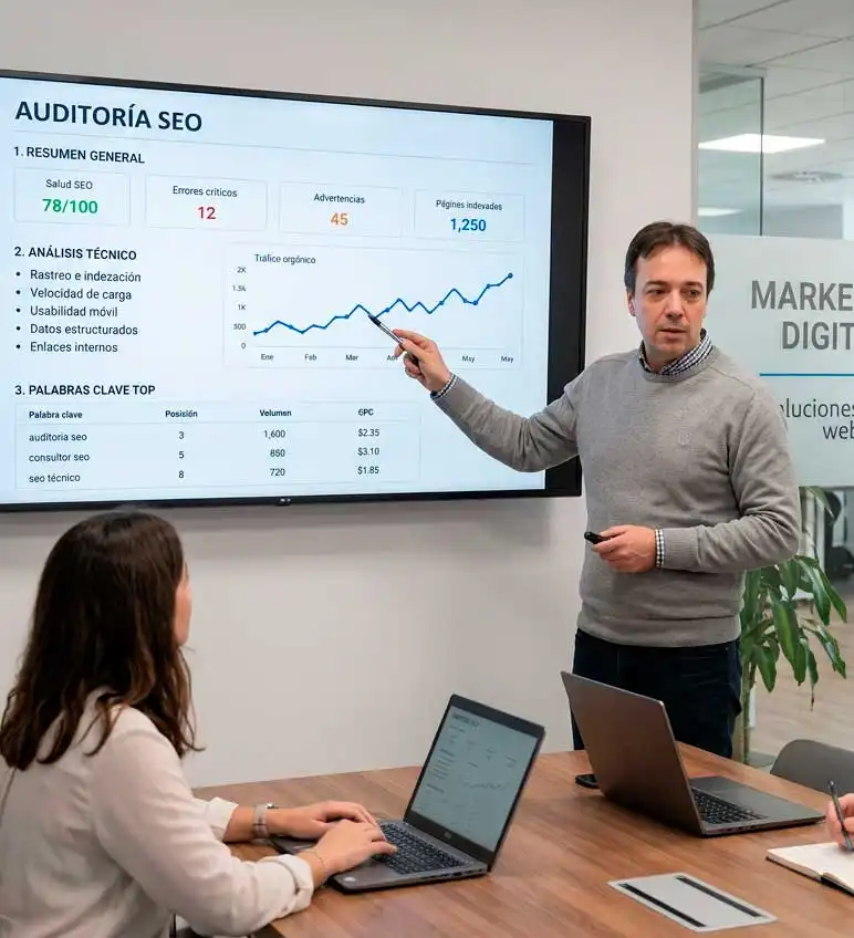 Paco de Soluciones Web 365 Participando en una auditoria SEO