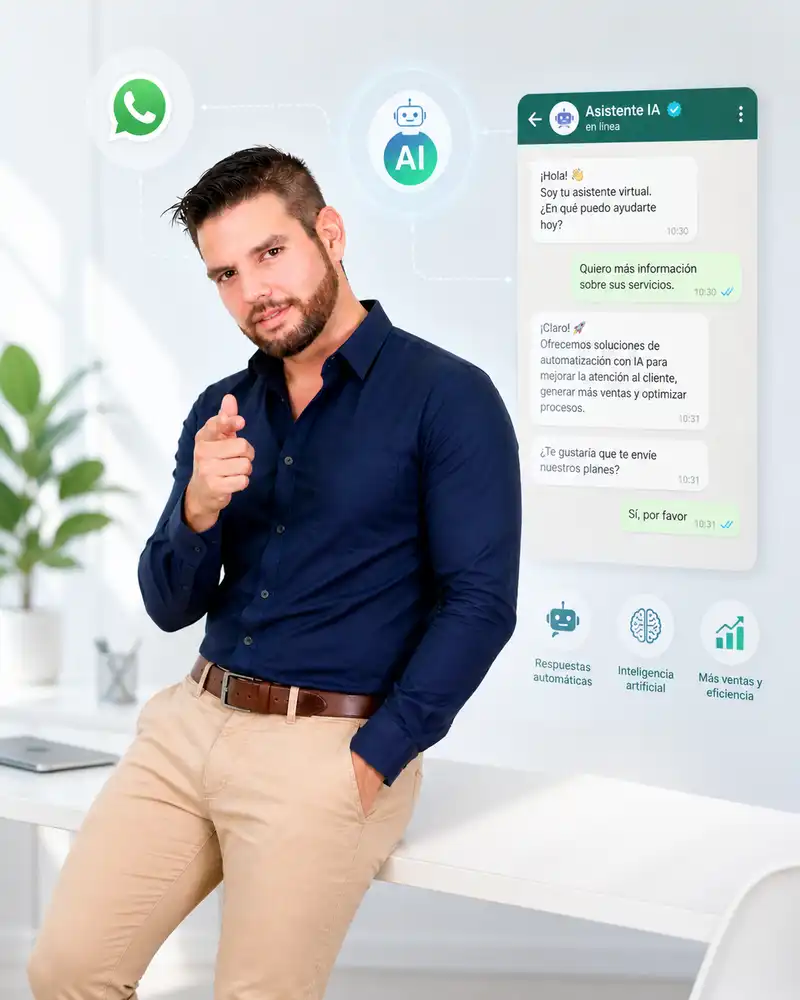 Soluciones Web 365 con un chatbot de whatsapp