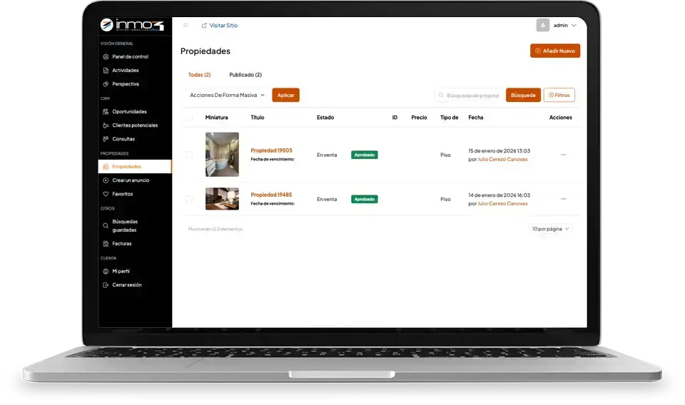 Diseño backend para inmobiliarias
