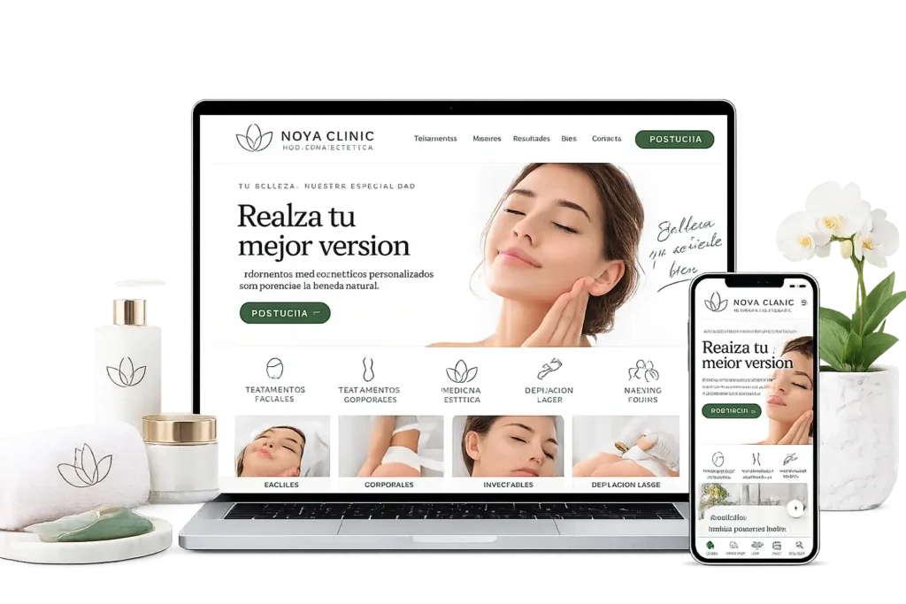 Diseño web responsive para clínicas estéticas