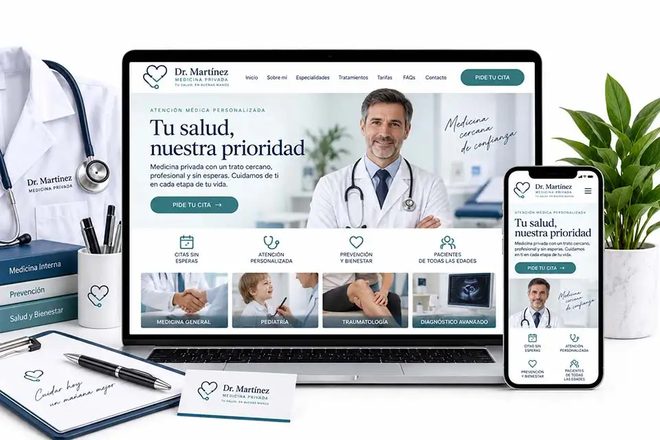 Diseño web responsive para médicos