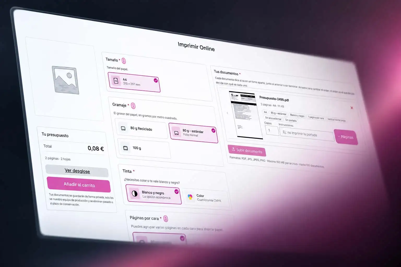 software copistería para wordpress